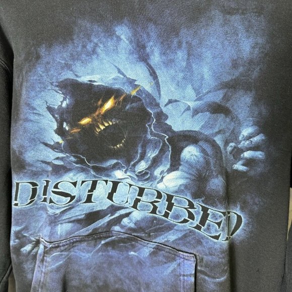 Disturbed Asylum Band Hoodie Adult Small Black Big Print Rock Sweatshirt 2010 - Picture 4 of 15